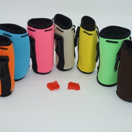 Drawstring foam bottle cooler