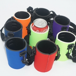 Can cooler with strap