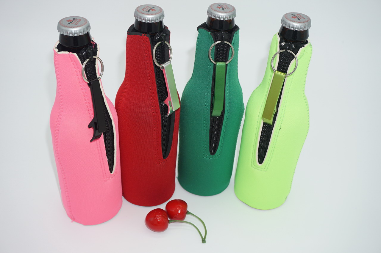 Zipper neoprene bottle cooler-Enterprise general response type